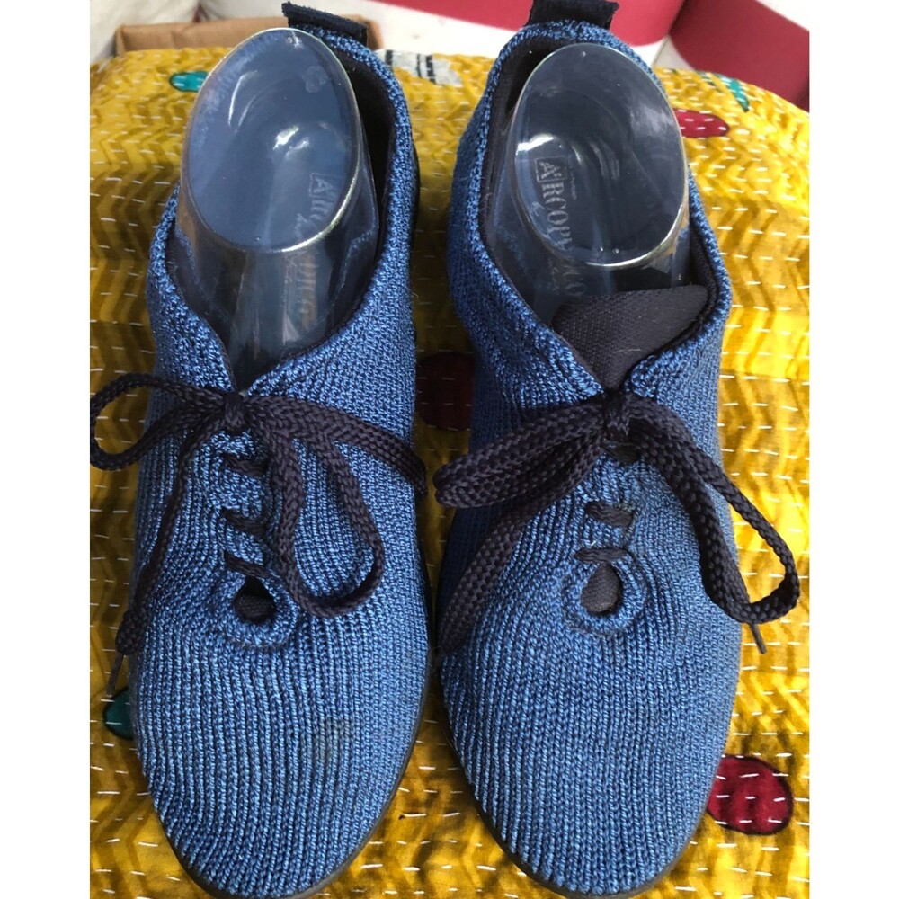 Arcopedico Shoes Womens Size EU 41 Blue Knit Lace Up Comfort Walking Sneakers